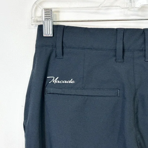 Macade Golf Size 34R Pants Black Slim Fit Performance Zipper Ankle Cuffs 1754 - Picture 10 of 11